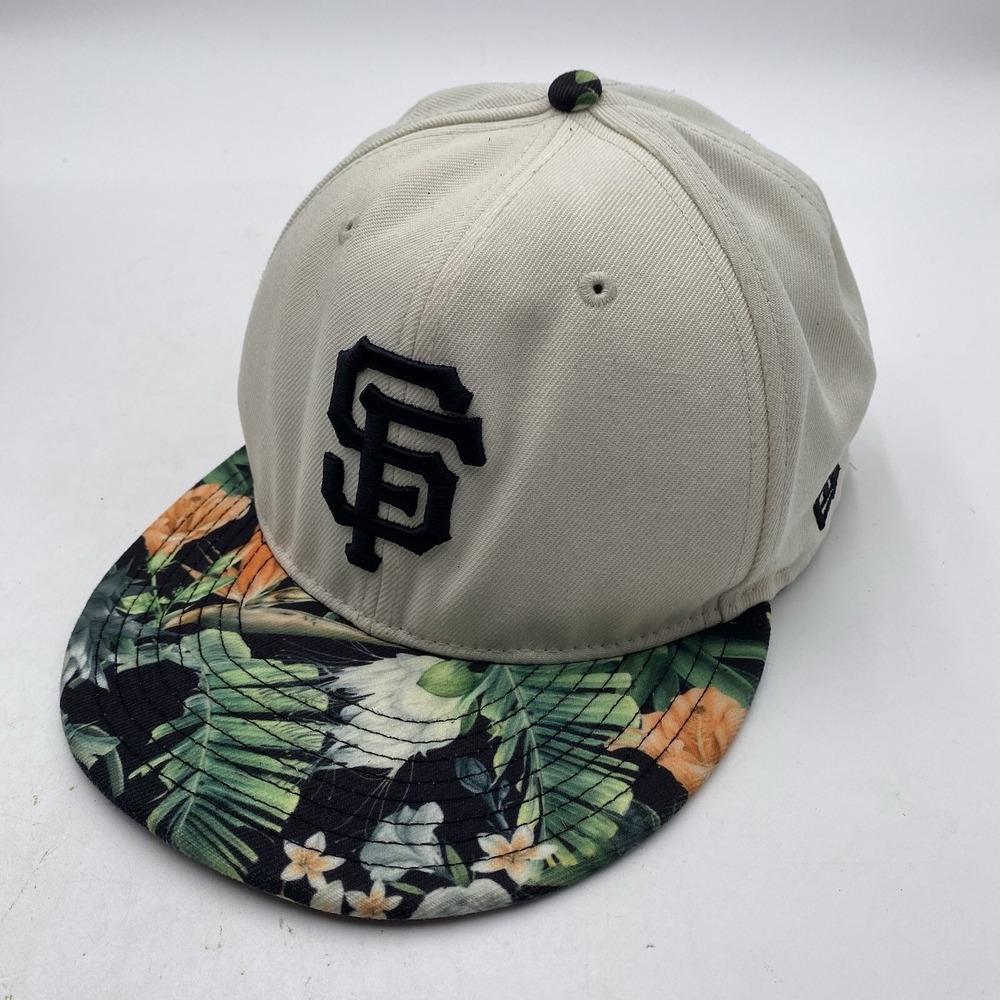 San Francisco Giants Hat Hawaiian New Era 59Fifty Fitted Size 7 3/4 PERSONALIZED